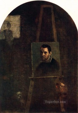 barroco Painting - Autorretrato barroco Annibale Carracci
